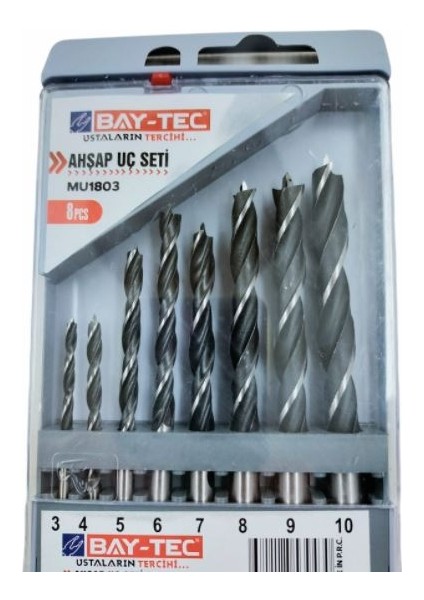 MU-1803 Ahşap Uç Seti 8 Pcs