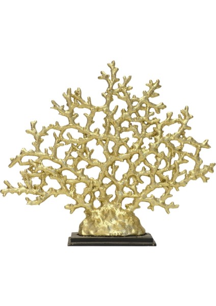 Ev Dekorasyon Modern Dekoratif Yaşam Ağacı Büst Heykel Tasarımlı Büyük Biblo Gold Aksesuar - Salon