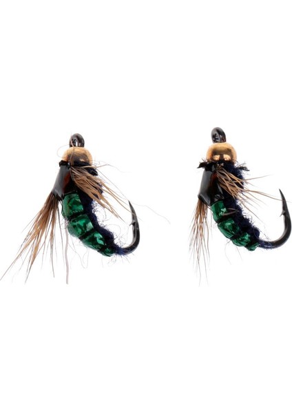40 Adet Kuru Sinekler Çeşitli Kanca Balıkçılık Alabalık Sinekler Lures Yem Kutusu Yeşil (Yurt Dışından) fırsatları
