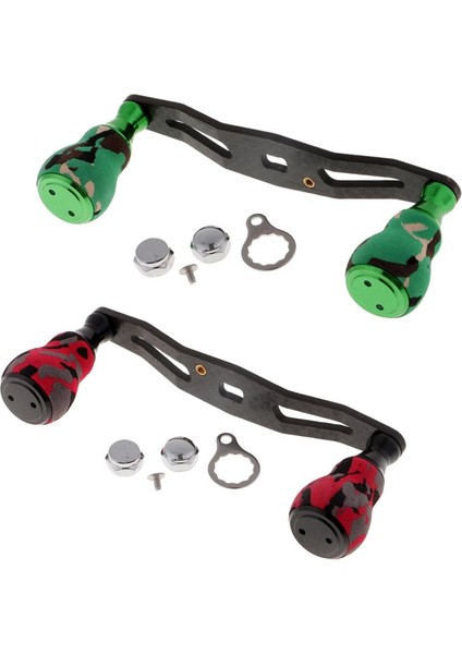 Baitcasting Makaraları Için Eva Topuzlu Karbon Fiber Balıkçılık Makarası Kolu, Kırmızı (Yurt Dışından) modelleri