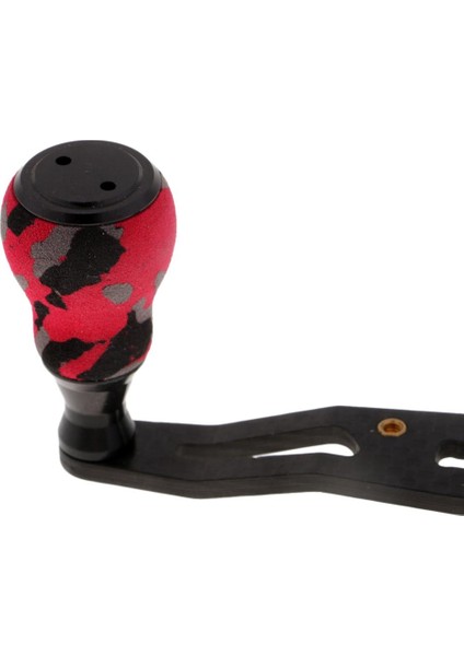 Baitcasting Makaraları Için Eva Topuzlu Karbon Fiber Balıkçılık Makarası Kolu, Kırmızı (Yurt Dışından) fırsatları