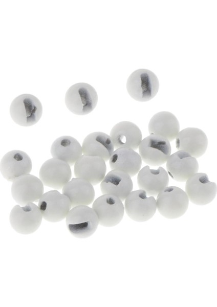 25 Adet Oluklu Tungsten Boncuk Tüp Sinekler Flamalar Fly Bağlama Boncuk Malzemeleri Beyaz (Yurt Dışından) fırsatları