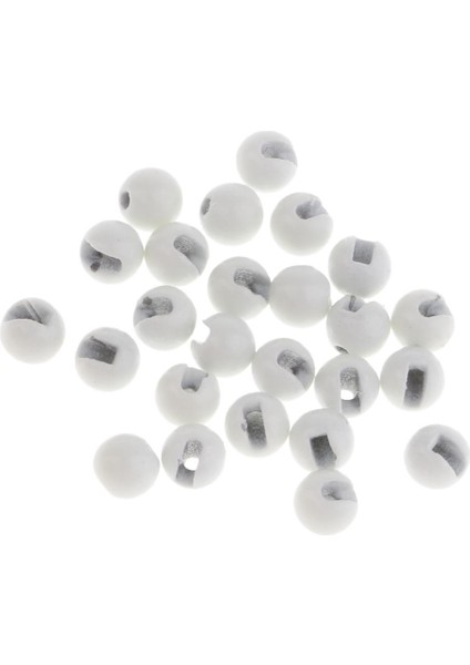 25 Adet Oluklu Tungsten Boncuk Tüp Sinekler Flamalar Fly Bağlama Boncuk Malzemeleri Beyaz (Yurt Dışından) indirimleri