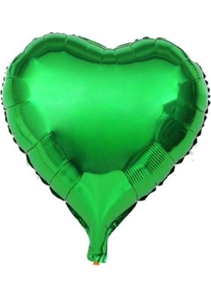 24 Inç Yeşil Kalp Folyo Balon 60 cm