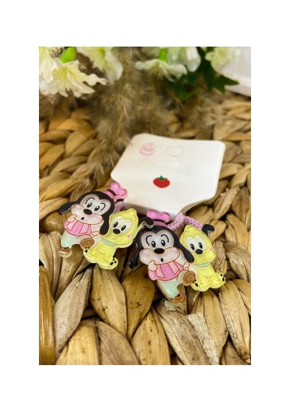 Ikili Figürlü Lastik Toka Siyah SBT132