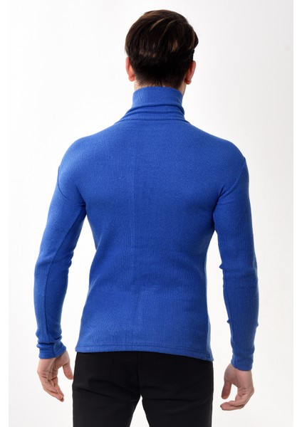 Erkek Balıkçı Yaka Boğazlı Slim Fit Kazak Beyaz indirimleri