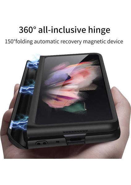 Samsung Galaxy Z Fold 3 Için Manyetik Sert Pc Telefon Kılıfı (Yurt Dışından)