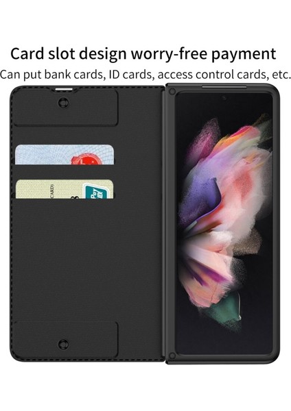 Samsung Galaxy Z Fold 3 Için Pu Deri + Sert Pc Telefon Kılıfı (Yurt Dışından) modelleri