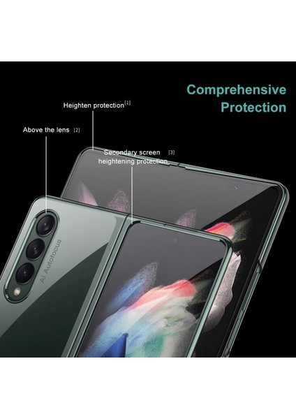 Samsung Galaxy Z Fold 3 Için Katlanabilir Galvanik Pc - Temperli Cam Telefon Kılıfı (Yurt Dışından)