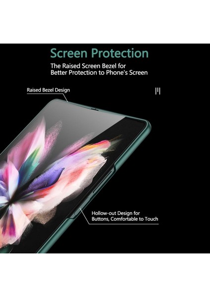 Samsung Galaxy Z Fold 3 Için Ultra Ince Sert Pc Telefon Kılıfı (Yurt Dışından)