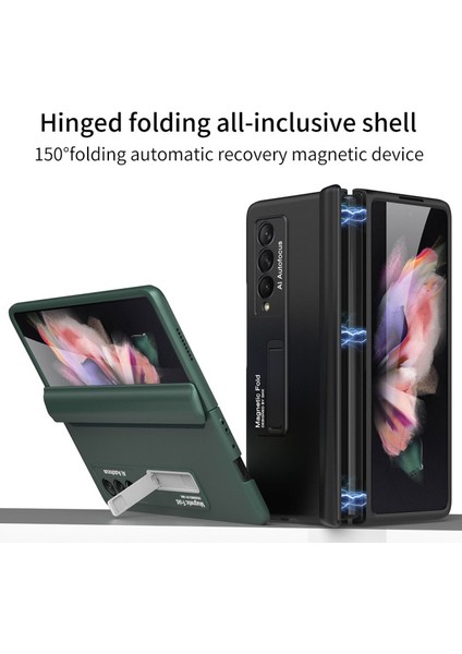 Samsung Galaxy Z Fold 3 Için Manyetik Katlanır Sert Pc Telefon Kılıfı (Yurt Dışından)