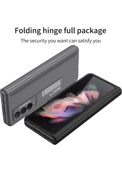 Samsung Galaxy Z Fold 3 Için Manyetik Katlanır Sert Pc Telefon Kılıfı (Yurt Dışından)