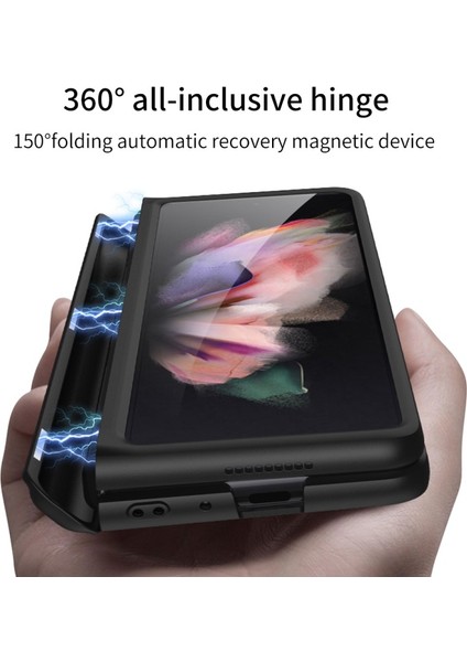 Samsung Galaxy Z Fold 3 Için Manyetik Katlanır Sert Pc Telefon Kılıfı (Yurt Dışından)