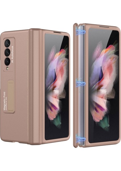 Samsung Galaxy Z Fold 3 Için Manyetik Katlanır Sert Pc Telefon Kılıfı (Yurt Dışından)