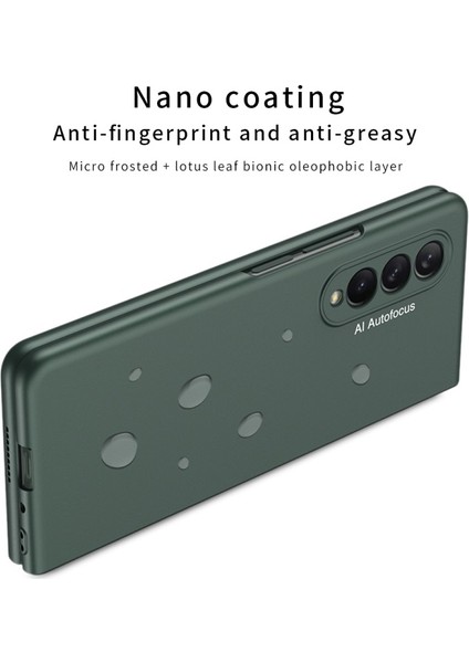Samsung Galaxy Z Fold 3 Için Katlanabilir Sert Pc - Temperli Cam Telefon Kılıfı (Yurt Dışından)