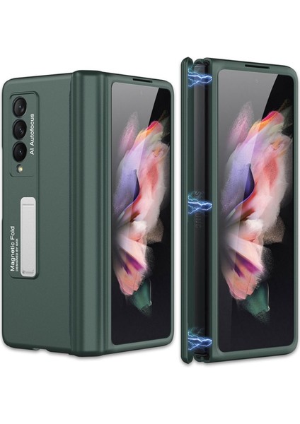 Samsung Galaxy Z Fold 3 Için Manyetik Katlanır Sert Pc Telefon Kılıfı (Yurt Dışından)