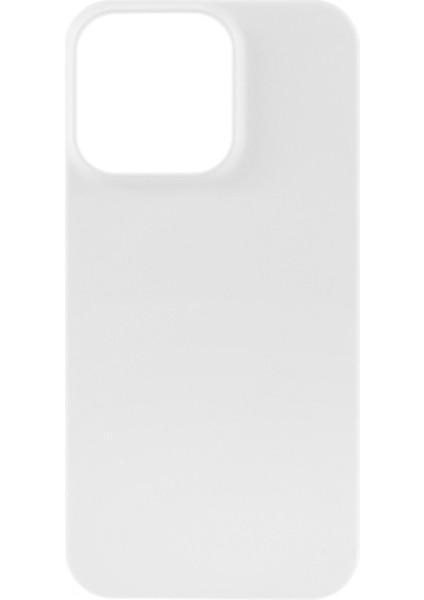 iPhone 13 Pro Için Kauçuklu Sert Pc Koruyucu Telefon Kılıfı - Beyaz (Yurt Dışından)