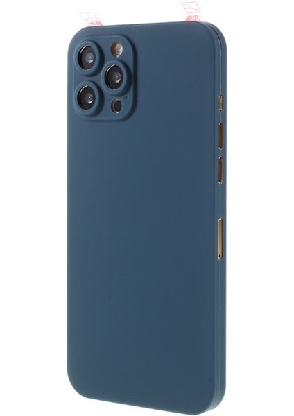 iPhone 12 Pro Max Için Temperli Cam Ekran Koruyuculu Pc Telefon Kılıfı - Mavi (Yurt Dışından) fırsatları