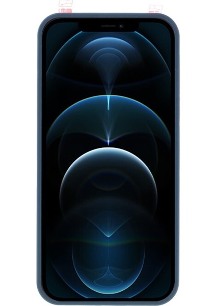 iPhone 12 Pro Max Için Temperli Cam Ekran Koruyuculu Pc Telefon Kılıfı - Mavi (Yurt Dışından) indirimleri