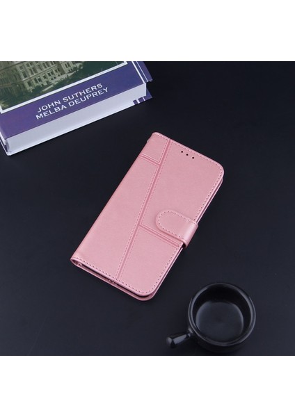 Samsung Galaxy A52 / 5g Ile Uyumlu Deri Telefon Kapaklı Kılıf - Pembe (Yurt Dışından) fırsatları