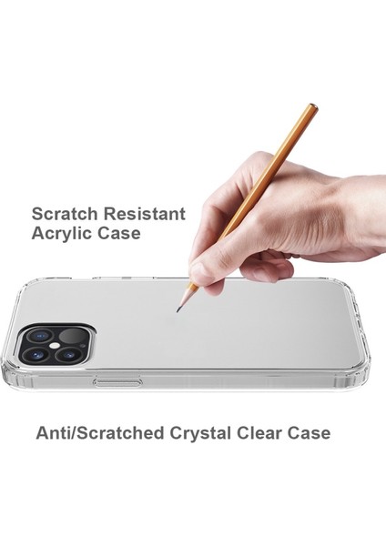 iPhone 12 Mini Için Çizilmeye Dayanıklı Akrilik + Tpu Şeffaf Telefon Kılıfı (Yurt Dışından) indirimleri