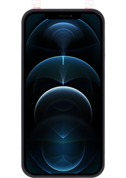 iPhone 12 Pro Max Için Temperli Cam Ekran Koruyuculu Pc Telefon Kılıfı - Siyah (Yurt Dışından) fırsatları