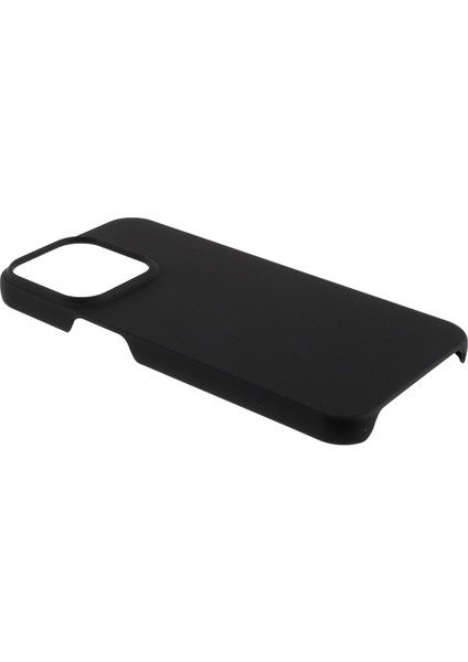 iPhone 13 Pro Için Kauçuklu Sert Pc Koruyucu Telefon Kılıfı - Siyah (Yurt Dışından)