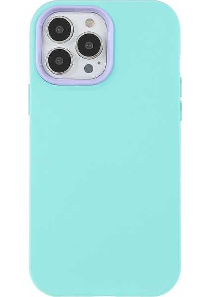 iPhone 13 Pro Için Kauçuk Tpu + Pc Telefon Kılıfı - Açık Mavi (Yurt Dışından)