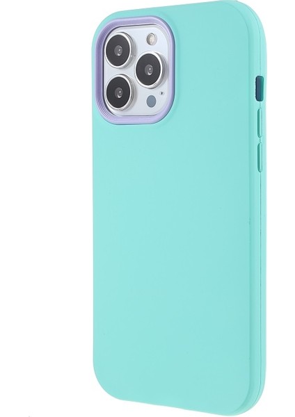 iPhone 13 Pro Için Kauçuk Tpu + Pc Telefon Kılıfı - Açık Mavi (Yurt Dışından)