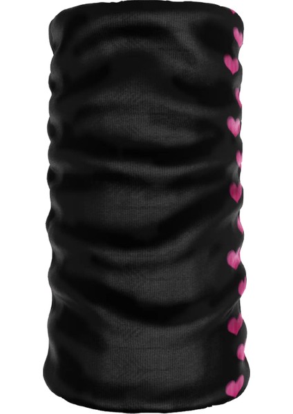 ® Extreme Kalp Desenli Boyunluk Maske Saç Bandı Toka Bandana Balaklava