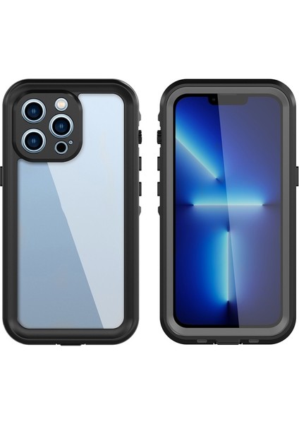 iPhone 13 Pro Için Dot + Serisi Düşmeye Dayanıklı IP68 IP6X Su Geçirmez Telefon Kılıfı - Koyu Gri (Yurt Dışından) modelleri