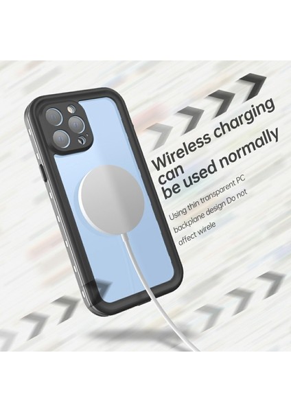 iPhone 13 Pro Max Için Dot + Serisi Düşmeye Dayanıklı IP68 IP6X Su Geçirmez Telefon Kılıfı - Koyu Gri (Yurt Dışından) fiyatları