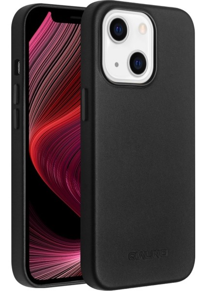 iPhone 13 Mini Için Manyetik Şarjlı Deri Kaplamalı Pc Telefon Kılıfı - Siyah (Yurt Dışından) fırsatları