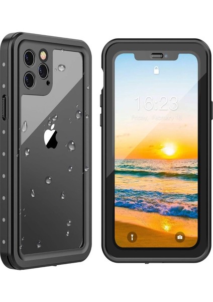 iPhone 11 Pro Max Için Dot Serisi Koruyucu Su Geçirmez Telefon Kılıfı - Beyaz (Yurt Dışından)