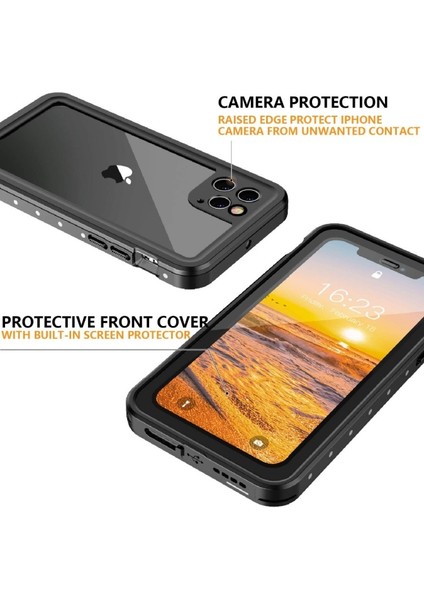 iPhone 11 Pro Max Için Dot Serisi Koruyucu Su Geçirmez Telefon Kılıfı - Beyaz (Yurt Dışından) fırsatları