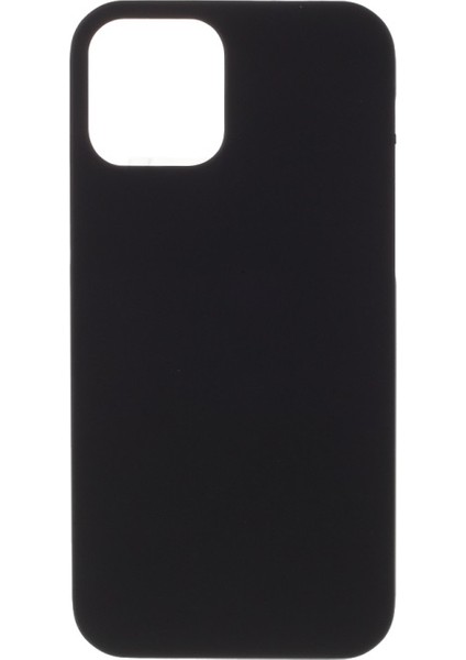 iPhone 12 Mini Için Kauçuklu Sert Pc Koruyucu Kılıf - Siyah (Yurt Dışından)
