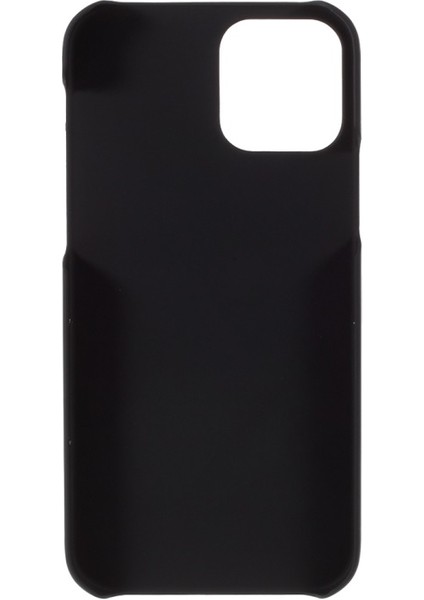 iPhone 12 Mini Için Kauçuklu Sert Pc Koruyucu Kılıf - Siyah (Yurt Dışından)