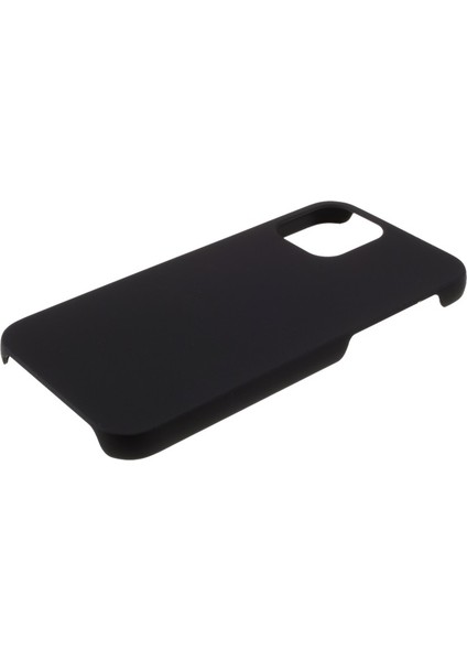 iPhone 12 Mini Için Kauçuklu Sert Pc Koruyucu Kılıf - Siyah (Yurt Dışından)