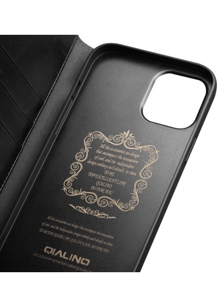 iPhone 13 Mini Için Cüzdan Tasarımlı Standlı Deri Koruyucu Telefon Kılıfı - Siyah (Yurt Dışından) fiyatları