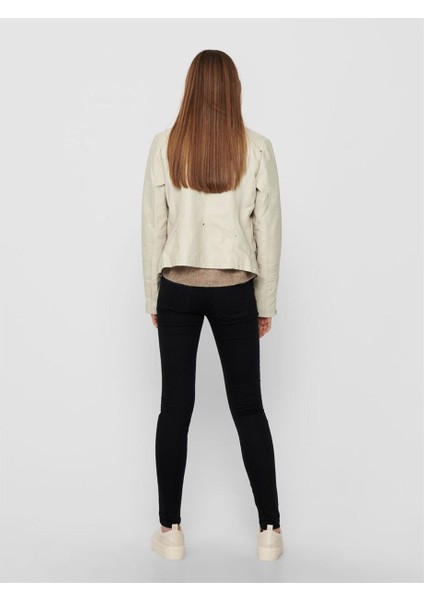 15153079 Bayan Deri Ceket - Bej fiyatları