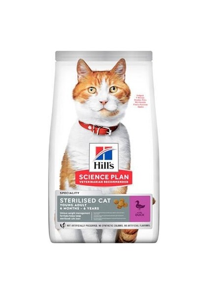 Sterilised Kısırlaştırılmış Ördekli Kedi Maması 10 kg