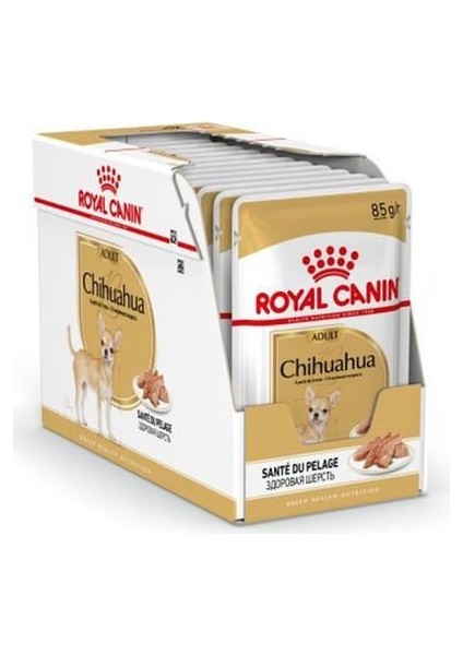 Pouch Chihuahua Irkı Özel Yaş Köpek Maması 85 gr - (12 Adet x 85 Gr)