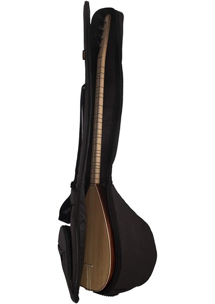 03 Serisi Uzun Sap Bağlama Saz Çantası (45 Tekne) - Siyah