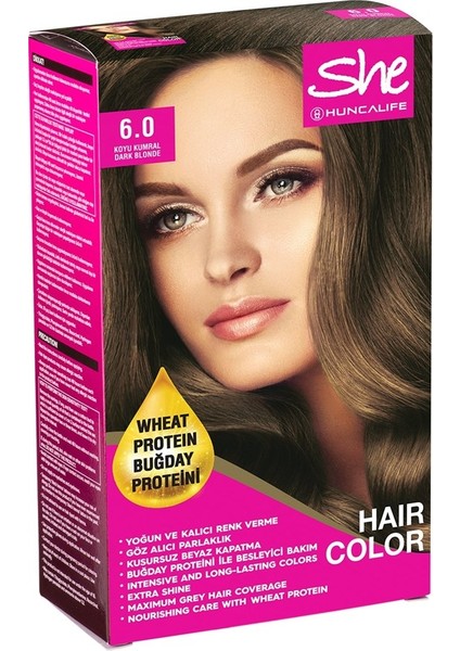 She Natural Color Saç Boyası 6.0 Koyu Kumral