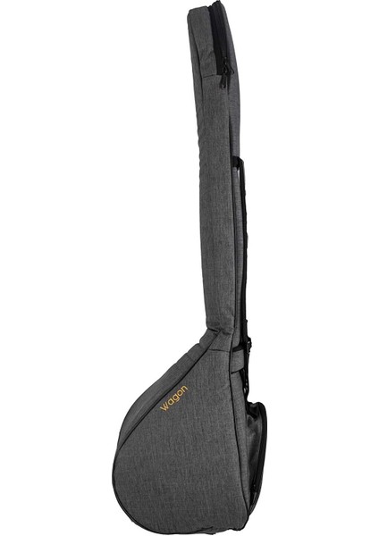 03 Serisi Uzun Sap Bağlama Saz Çantası (50 Tekne) - Gri