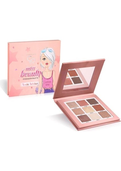 Golden Rose Miss Beauty Eyeshadow Palette No: 02 Nude Addict - Far Paleti - 8691190435110