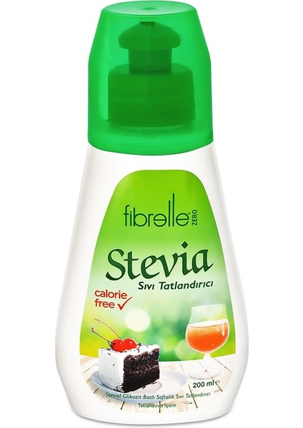 Stevialı Sıvı Tatlandırıcı 200 ml Stevia Bazlı