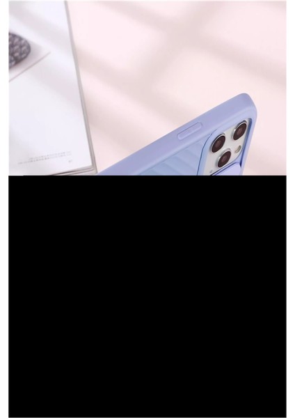 Apple iPhone 12 Kapak Kamera Korumalı Yüzüklü Pastel Silikon Kılıf - Siyah modelleri