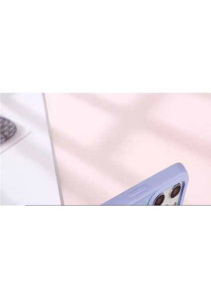 Apple iPhone 12 Pro Max Kapak Kamera Korumalı Yüzüklü Pastel Silikon Kılıf - Siyah modelleri
