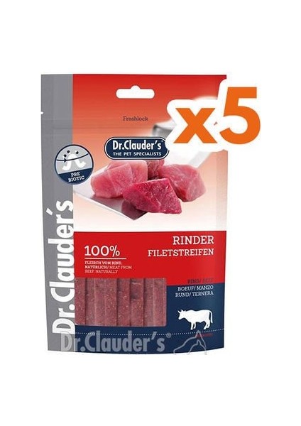 Dr. Clauders Beef Biftekli Köpek Ödül Çubukları 80 gr - (80 gr x 5 Adet)